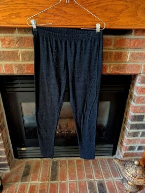 Old Navy Fitted Dark Gray Knit Leggings Size Medium